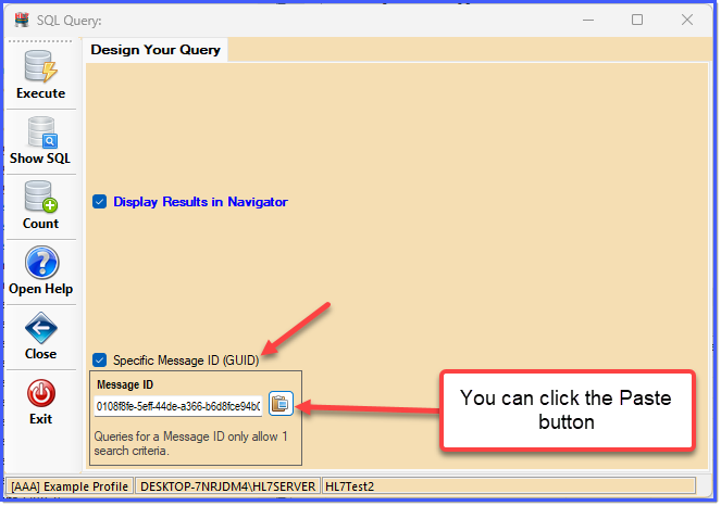 SQL Management Studio Query