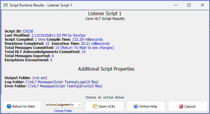Runtime Results Runtime Results