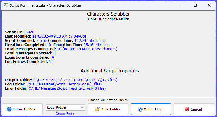 Runtime Results Runtime Results