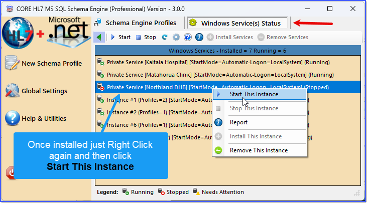 Private Service Needs Starting Private Service Needs Starting