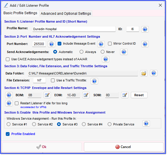 Creating or Editing a Profile Creating or Editing a Profile