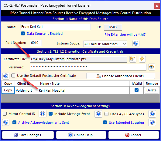 Using Your Own Certificate Using Your Own Certificate
