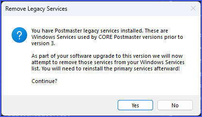 Uninstall Legacy Services