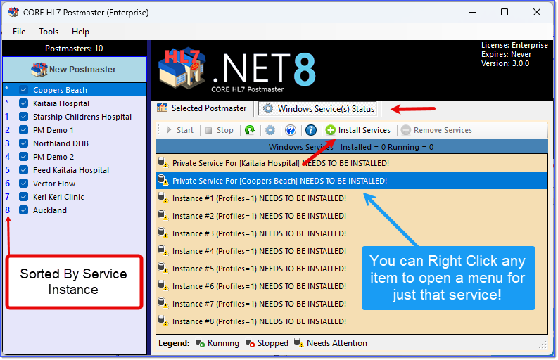 Running Services Example 1 (None Installed) Running Services Example 1 (None Installed)