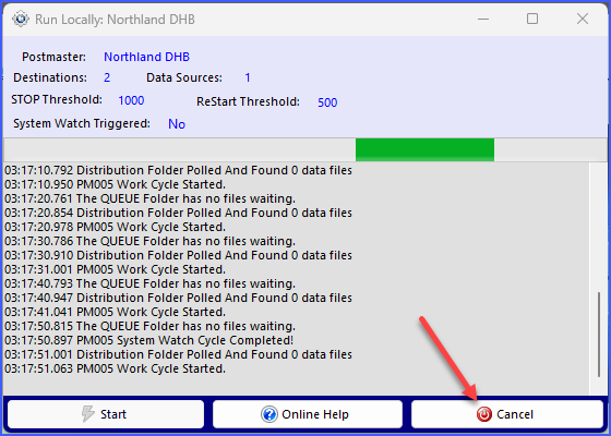 Running Locally - Click Cancel to Stop Running Locally - Click Cancel to Stop