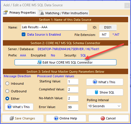 SQL Data Source Example SQL Data Source Example