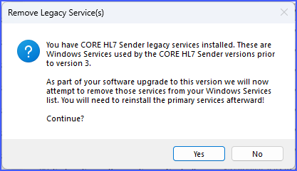 Remove Legacy Services Remove Legacy Services