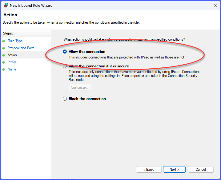Example: Windows 11 Defender Firewall Example: Windows 11 Defender Firewall