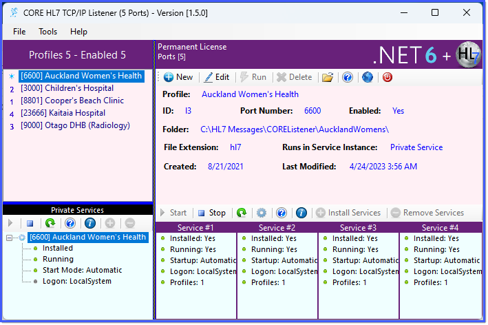 CORE HL7 TCP/IP Listener CORE HL7 TCP/IP Listener