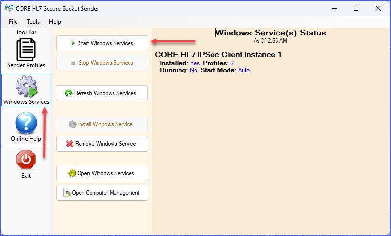 The Windows Service (Installing the Service) The Windows Service (Installing the Service)
