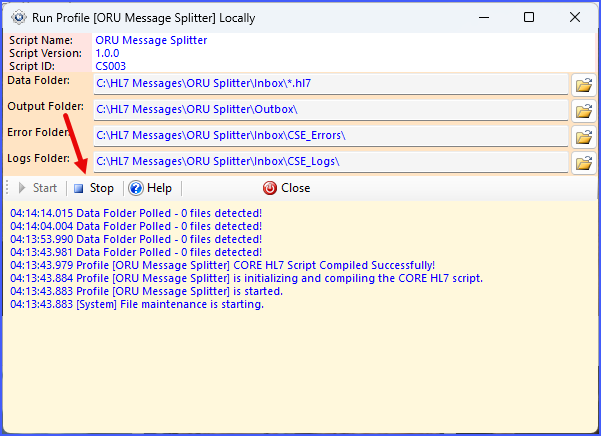 Run Locally - Script Running Run Locally - Script Running