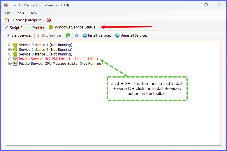 Installing Your Private Service