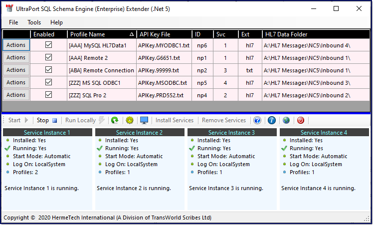 UltraPort SQL Schema Engine Listener